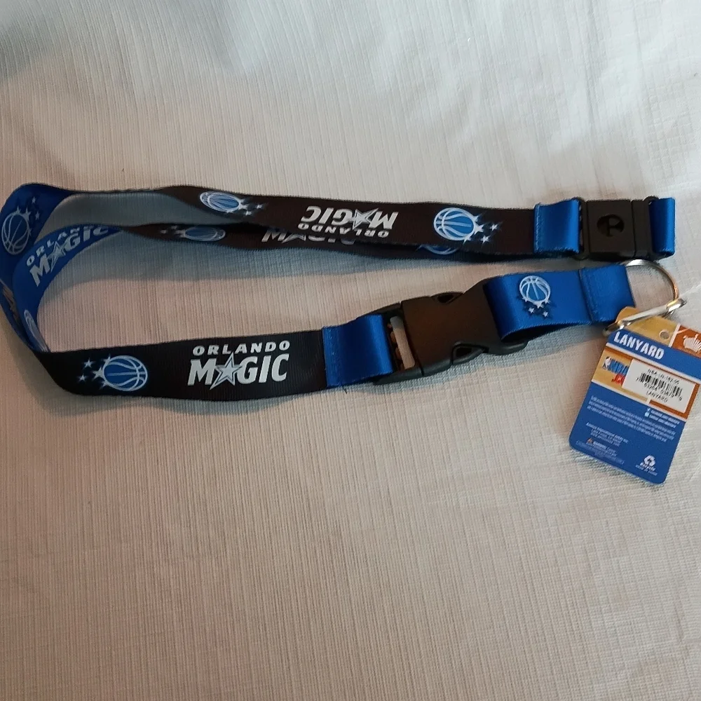 Aminco NBA Orlando Magic Blue Breakaway Lanyard Keychain Safety Design NWT
